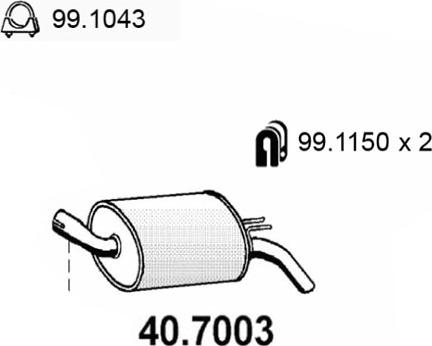 ASSO 40.7003 - Son səsboğucu furqanavto.az