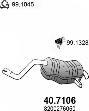 ASSO 40.7106 - Son səsboğucu furqanavto.az