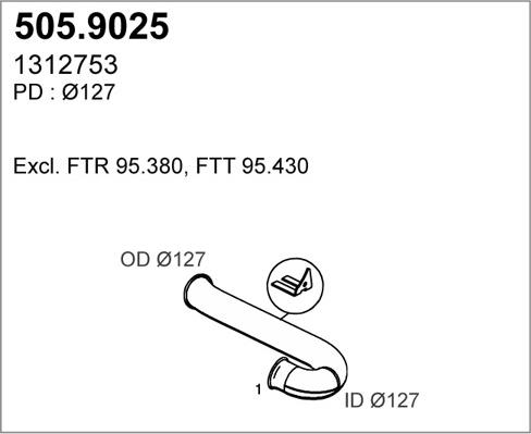 ASSO 505.9025 - Egzoz borusu furqanavto.az