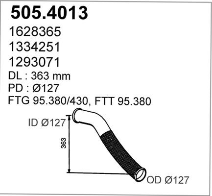 ASSO 505.4013 - Flex Hortum, egzoz sistemi furqanavto.az