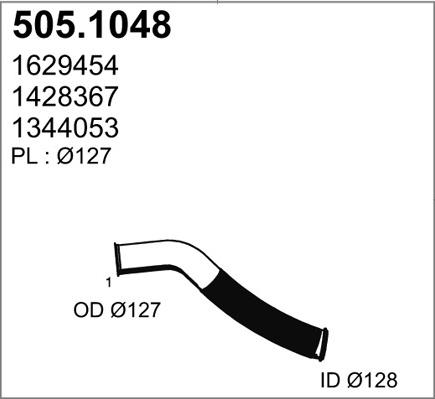 ASSO 505.1048 - Egzoz borusu furqanavto.az