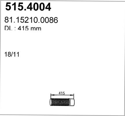 ASSO 515.4004 - Flex Hortum, egzoz sistemi furqanavto.az