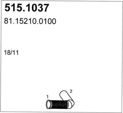 ASSO 515.1037 - Egzoz borusu furqanavto.az