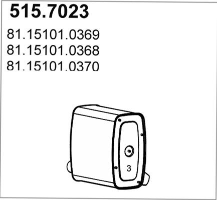 ASSO 515.7023 - Orta / Son Səsboğucu furqanavto.az