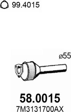 ASSO 58.0015 - Katalitik çevirici furqanavto.az