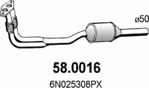 ASSO 58.0016 - Katalitik çevirici furqanavto.az