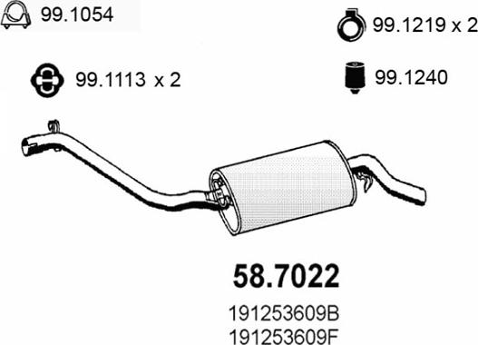 ASSO 58.7022 - Son səsboğucu furqanavto.az