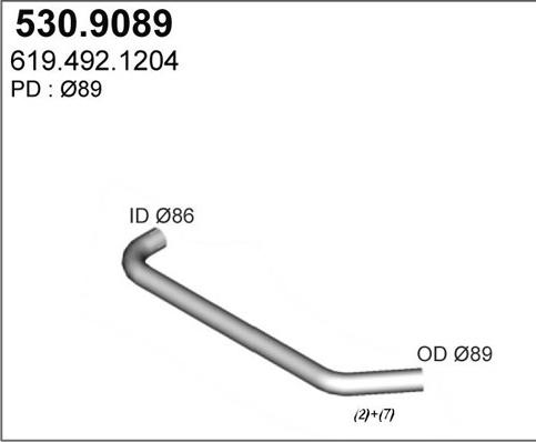 ASSO 530.9089 - Egzoz borusu furqanavto.az