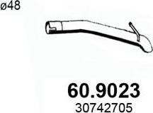 ASSO 60.9023 - Egzoz borusu furqanavto.az