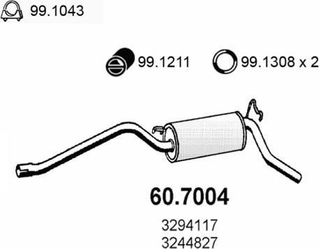 ASSO 60.7004 - Son səsboğucu furqanavto.az