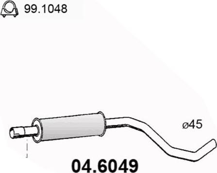 ASSO 04.6049 - Orta Səsboğucu furqanavto.az