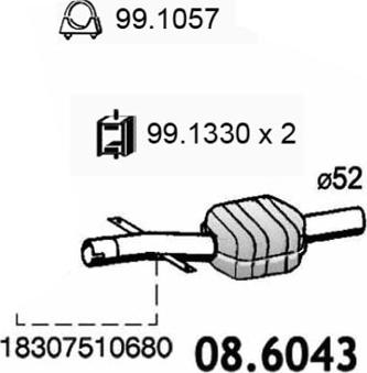 ASSO 08.6043 - Orta Səsboğucu furqanavto.az