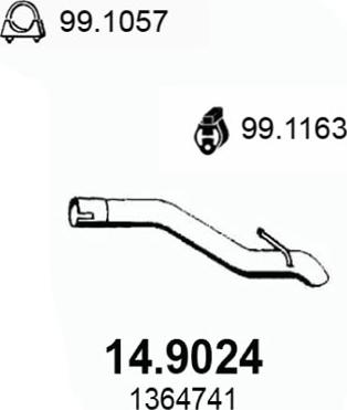 ASSO 14.9024 - Egzoz borusu furqanavto.az