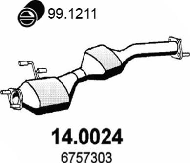 ASSO 14.0024 - Katalitik çevirici furqanavto.az