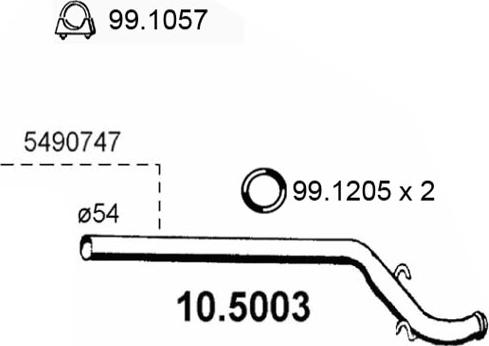 ASSO 10.5003 - Egzoz borusu furqanavto.az