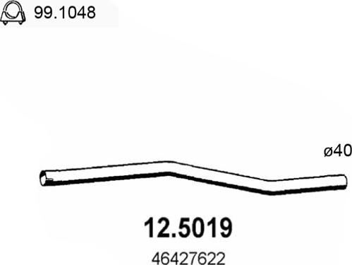 ASSO 12.5019 - Egzoz borusu furqanavto.az