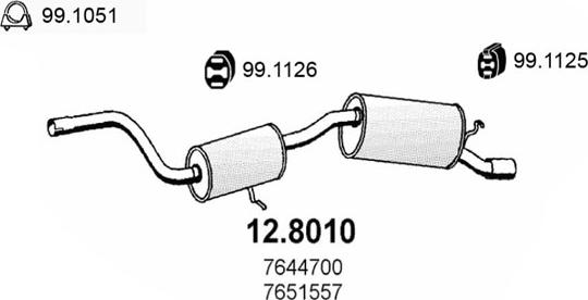 ASSO 12.8010 - Orta / Son Səsboğucu furqanavto.az