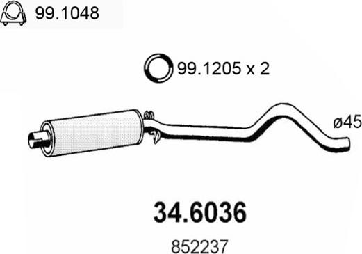 ASSO 34.6036 - Orta Səsboğucu furqanavto.az