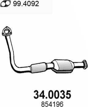 ASSO 34.0035 - Katalitik çevirici furqanavto.az