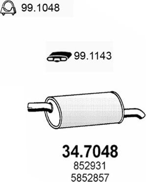 ASSO 34.7048 - Son səsboğucu furqanavto.az