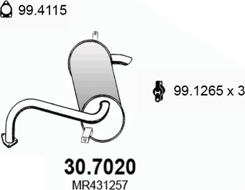 ASSO 30.7020 - Son səsboğucu furqanavto.az