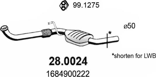 ASSO 28.0024 - Katalitik çevirici furqanavto.az