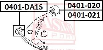 ASVA 0401-DA1S - Nəzarət Kolu / Arxa Qol furqanavto.az