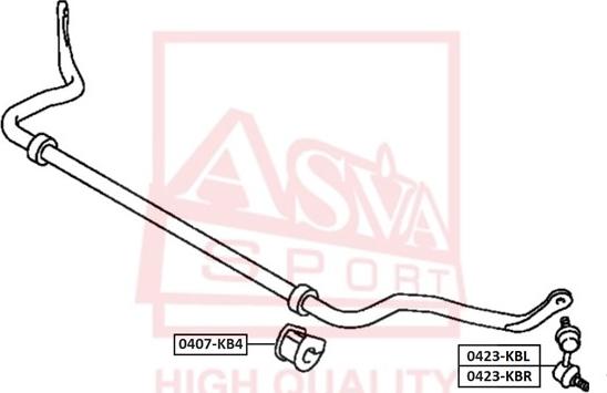 ASVA 0423-KBL - Çubuq / Strut, stabilizator furqanavto.az