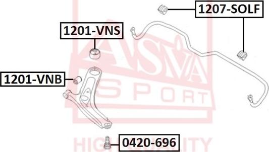 ASVA 1201-VNS - Nəzarət Kolu / Arxa Qol furqanavto.az