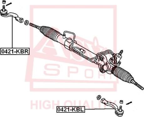ASVA 0421-KBR - Bağlama çubuğunun sonu furqanavto.az
