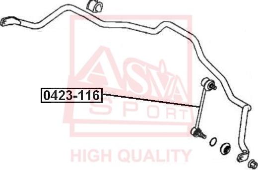 ASVA 0423-116 - Çubuq / Strut, stabilizator furqanavto.az