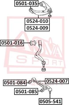 ASVA 0524-010 - Yolun idarəedici qolu furqanavto.az