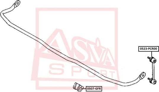 ASVA 0523-PCR00 - Çubuq / Strut, stabilizator furqanavto.az