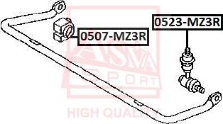 ASVA 0523-MZ3R - Çubuq / Strut, stabilizator furqanavto.az