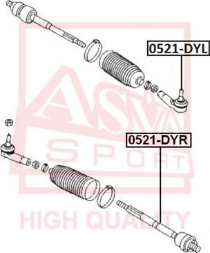 ASVA 0521-DYR - Bağlama çubuğunun sonu furqanavto.az