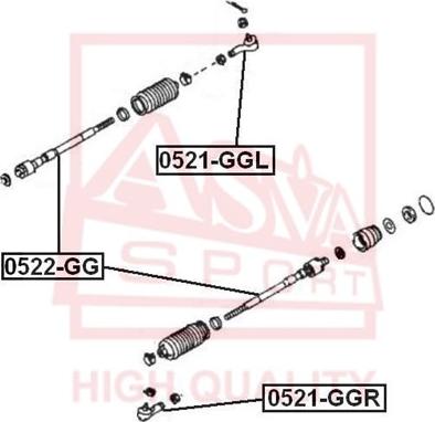 ASVA 0521-GGR - Bağlama çubuğunun sonu furqanavto.az