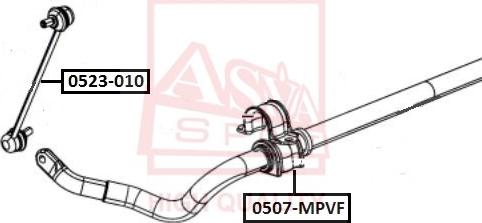 ASVA 0523-010 - Çubuq / Strut, stabilizator furqanavto.az