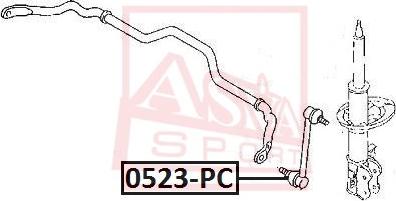 ASVA 0523-PC - Çubuq / Strut, stabilizator furqanavto.az