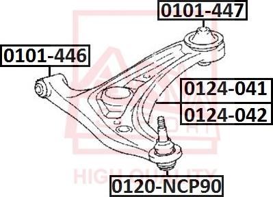 ASVA 0120-NCP90 - Billi birləşmə furqanavto.az