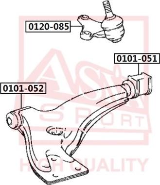 ASVA 0101-051 - Nəzarət Kolu / Arxa Qol furqanavto.az