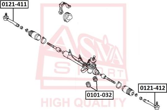 ASVA 0121-411 - Bağlama çubuğunun sonu furqanavto.az