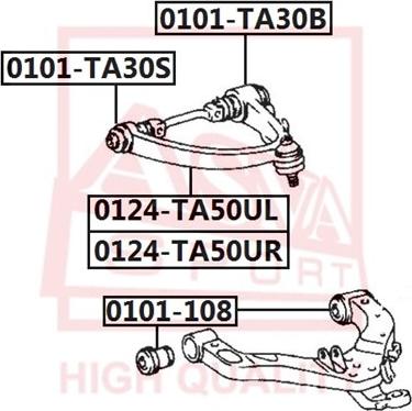 ASVA 0124-TA50UR - Yolun idarəedici qolu furqanavto.az