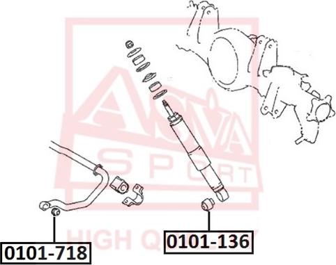 ASVA 0101-718 - Nəzarət Kolu / Arxa Qol furqanavto.az