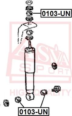 ASVA 0103-UN - Üst Strut Montajı furqanavto.az