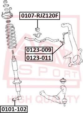 ASVA 0123-011 - Çubuq / Strut, stabilizator furqanavto.az