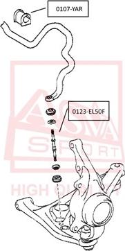 ASVA 0123-EL50F - Çubuq / Strut, stabilizator furqanavto.az