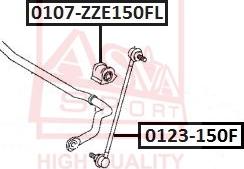 ASVA 0107-ZZE150FL - Dəstək kol, stabilizator furqanavto.az