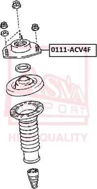 ASVA 0111-ACV4F - Üst Strut Montajı furqanavto.az