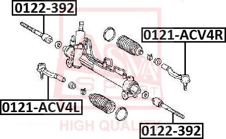 ASVA 0121-ACV4R - Bağlama çubuğunun sonu furqanavto.az