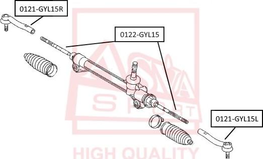 ASVA 0121-GYL15R - Bağlama çubuğunun sonu furqanavto.az